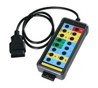 Testeur de protocole OBDII pour système d'alimentation du véhicule - Scanner de diagnostic 16 broches avec indicateurs d'état LED et fiches banane 4 mm, compatible avec les systèmes OBD2 standard