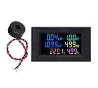 Testeur de puissance monophasé numérique industriel 0-199,9 A, précision haute fréquence, construction ABS, compteur de puissance monophasé multifonctionnel