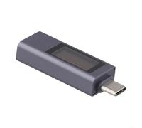 Testeur de puissance numérique USB C avec tension d'écran 4 30 V Courant 0 12 A Compatible avec PD 2 0/3 0 QC AFC VOOC et plusieurs protocoles de charge rapide