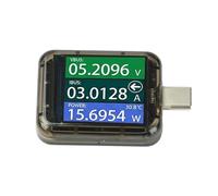Testeur de puissance USB C 4,5 V-48 V, moniteur de tension et de courant, détecteur bidirectionnel de type C de 240 W avec écran LCD pour adaptateur de téléphone, batterie portable et tablette vérifie
