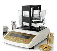 Testeur De Pureté De l'or, Densimètre pour Métaux Précieux, Précision 0,001 G, Compatible Argent, Platine Et Palladium, Portable avec Batterie, Contrôle Non Destructif(No Printer,XF-1200K)