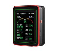 Testeur de qualité de l'air intérieur - Moniteur de co 2, détecteur d'humidité | Capteur de pollution en temps réel, appareil d'analyseur portable compact pour maison, hôtel, bureau, école,