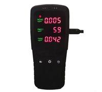 Testeur de qualité de l'air PM2.5 HCHO TVOC Digital | Mesure PM2.5, formaldéhyde, TVOC ; capteur élevé, ventilateur intégré, données précises