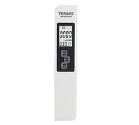 Testeur de qualité de l'eau, Compteur de température Portable TDS EC avec Affichage LED, sonde en Alliage pour Usage Domestique (Blanc)