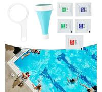 Testeur de qualité de l'eau numérique 6 en 1 avec contrôle par application pour contrôle de la température du pH ORP, gestion des données nuageuses pour piscines, spas, aquariums, hydroponie