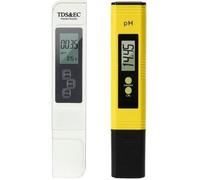 Testeur de Qualité de l'eau TDS PH EC Température 4 en 1 Ensemble PH Mètre Mesure Potable de Ménage Hydroponics Aquariums Piscines