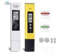 Testeur de Qualité de l'eau TDS PH EC Température 4 en 1 Ensemble PH Mètre Mesure Potable de Ménage Hydroponics Aquariums Piscines