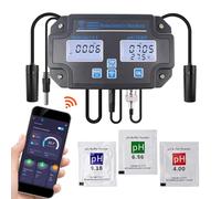 Testeur de qualité de l'eau Wi-Fi 6 en 1 : mesure du pH, de la conductivité (EC/TDS), de la salinité, de la densité et de la température. Surveillance en ligne 24 h/24 via application