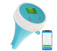 Testeur de qualité d'eau intelligent : Moniteur flottant Bluetooth 6-en-1 pour piscines, spas et cultures hydroponiques - mesure du pH, de l'EC, de l'ORP, du chlore, de la salinité et de la températur