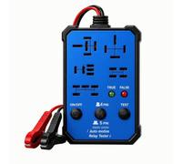 Testeur de Relais Automobile Analyseur Relais Voiture Camion Contrôles 4 Broches 5 Broches Interface Simple Marche Arrêt Clips Alimentation Batterie, Bleu, Standard