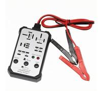 Testeur de Relais Automobile Analyseur Relais Voiture Camion Contrôles 4 Broches 5 Broches Interface Simple Marche Arrêt Clips Alimentation Batterie, Blanc, Standard