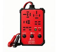 Testeur de Relais Automobile Boîtier Test Relais Auto Camion Agricole Compatibilité 12V 24V Connecteurs 4 Broches 5 Broches Voyants État Opérationnel, Rouge, Standard