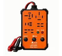 Testeur de Relais Automobile Boîtier Test Relais Auto Camion Agricole Compatibilité 12V 24V Connecteurs 4 Broches 5 Broches Voyants État Opérationnel, Orange, Standard
