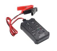 Testeur de relais multifonction sans fil pour réparation automobile 12 V/24 V, instrument de diagnostic avec prise polyvalente et indicateurs visuels, large compatibilité de tension (bleu)