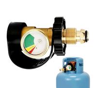 Testeur de réservoir de propane - Adaptateur de réservoir de propane - Indicateur de niveau de jauge de propane portable | Jauge de réservoir de propane pour extérieur, connexion QCC1/type 1, jauge de