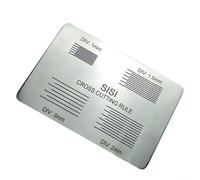 Testeur de résistance à l'adhérence en maille croisée en acier inoxydable pour revêtements de peinture, planche de test à 100 champs avec longueurs de rayures 20-35 mm et espacements 1/1,5/2/3 mm