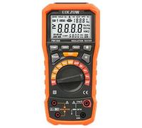 Testeur de résistance d'isolement mégohmmètre numérique 1000 V AC/DC pour appareils électriques, résistance d'isolement jusqu'à 100 GΩ, avec PI/DAR, test de fréquence et basse tension, avec écran LCD