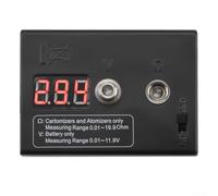 Testeur de résistance portable 0,01 ~ 19,9 Ω avec affichage numérique LED, corps ABS, ohm mètre compact pour une mesure précise des vis, compatible avec EGO
