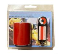 Testeur de rotation de pompe de circulation, testeur de rotation de chauffage et détecteur AC avec ouvre-valve testeur solénoïde pour plombier (rouge)