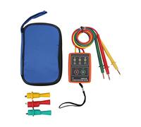 Testeur de Rotation triphasé, Testeur de Rotation triphasé, Compteur Numérique Portable pour les Tests d'électricité AC 60 600 V, Contrôleurs d'angle de Phase