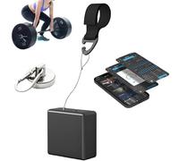 Testeur de saut vertical, appareil d'entraînement basé sur la vitesse avec contrôle par application, conseils vocaux, plusieurs modes de test, autonomie de la batterie de 50 heures, encodeur linéaire