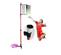 Testeur De Saut Vertical for Athlètes Appareil De Mesure Précis De La Hauteur De Saut avec Perche Métallique Et Lame en Plastique for Les Tests De Performance Sportive