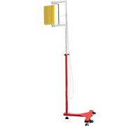 Testeur de saut vertical pour adultes, entraîneur réglable de 1,7 à 3,6 m pour le basket-ball, perche de mesure pour jeunes, échelle de mesure de la puissance de saut (multicolore + corde) (jaune + c