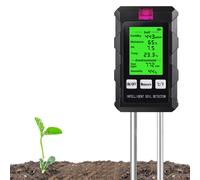 Testeur de sol 6 en 1 pour l'humidité, le pH, la température et la fertilité, idéal pour l'entretien du jardin et une analyse précise du sol