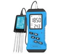 Testeur de sol 7 en 1, pH, humidité avec détection des nutriments et conductivité CE, kit de test numérique de sol de haute précision pour l'entretien des plantes de jardin, pelouse, ferme