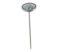 Testeur de sol de compost avec thermomètre en acier inoxydable pour une surveillance précise de la température du sol, du compost, des engrais et de l'eau (vers de terre)