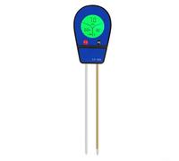 Testeur de sol électronique 3 en 1 pour pH, humidité, température, lumière, compteur numérique de jardin avec affichage clair pour plantes d'intérieur et d'extérieur