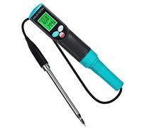 Testeur de sol léger pour l'agriculture/le jardin, mesure la conductivité et la température, alimenté par batterie, portable, testeur de conductivité CE, testeur ABS pour plantes de jardin, détecteur