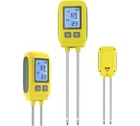 Testeur de sol NPK 4 en 1, mesure de l'azote, du phosphore, du potassium et de la température, analyseur de sol haute précision, appareil de mesure numérique LCD de la fertilité du sol