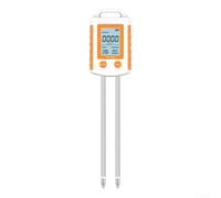 Testeur de sol NPK de 15,2 cm - Testeur de pH d'humidité et de température numérique LCD - Outil d'analyse de plantation pour les cultivateurs