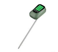 Testeur de sol robuste pour analyse du pH, de l'humidité, de la température et de la lumière avec écran rétroéclairé conçu pour une utilisation en extérieur et en intérieur (noir)