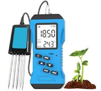 Testeur de Sol, testeur Npk, Compteur EC, humidimètre PH, température, conductivité, Test numérique de fertilité du Sol Sensible de Haute précision pour pelouse et Ferme EC