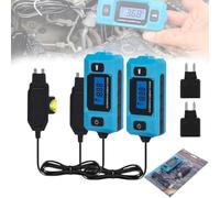 Testeur de sonde de défaut de circuit automobile, vérificateur de lame de fusible de relais de voiture 20 A 48 V avec écran LCD rétroéclairé bleu, testeur de courant portable de haute précision 2PCS