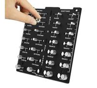 Testeur de taille de filetage, jauge de mesure des écrous métriques et impériaux | Règle de mesure pour vis | Pour la construction, la plomberie, l'ingénierie et l'entretien à domicile