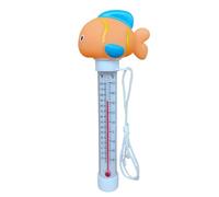 Testeur de température flottant pour piscine - Facile à lire - Avec cordon - Accessoire de bain facile à lire et sans éclats - Pour et adultes