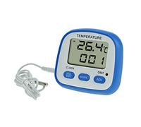 Testeur de température numérique LCD - Pour l'intérieur et l'extérieur - Avec horloge