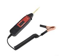 Testeur de tension 3-36 V pour voitures, stylo de tension électrique numérique LCD avec lumière LED, sonde et clip en cuivre pur, fil à ressort de 0,65 m, plage CC 3-36 V