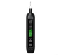 Testeur de tension AC numérique 12-300 V avec mode NCV | Gamme 12-300 V AC, rechargeable pour batterie, alarme visuelle sonore, conservation des données, design compact