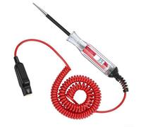 Testeur de tension automobile, testeur de tension numérique LCD 5-48 V avec rétroéclairage et câble à ressort étendu pour test de batterie automobile