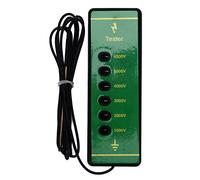 Testeur de tension de clôture électrique 6 voyants lumineux haute tension maximale 1000-6000V détecteur de défaut de clôture pour animaux outils de jardinage pour élevage d'animaux de ferme potea
