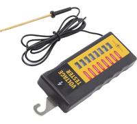 Testeur de tension de clôture électrique 8 lampes néon maximum 12KV étanche Détecteur de défaut de clôture portable pour fermes et bétail