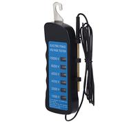 Testeur de Tension de Clôture électrique, Détecteur de Défaut de Clôture électrique Voltmètre Haute Tension 1000-10000V Outils de Jardinage, Mètre de Tension Portable étanche avec 6 Pièces de Lumière