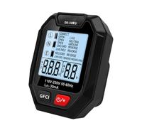 Testeur De Tension De Sortie - Outil Plug-in D’Inspection Électrique, Testeur Prise Avec Écran LCD | Détecteur Problèmes Courants Maison Câblage Appareils Électriques Sécurité Utilisation Domestique