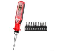 Testeur de tension intelligent avec lumière sonore et alertes d'écran pour une connaissance immédiate de la tension CA pendant les travaux électriques (13 pièces)