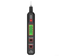 Testeur de tension intelligent Ht89 avec affichage numérique pour détection neutre et contrôle de continuité AC12-300 V dans des environnements sombres Noir