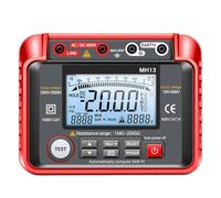 Testeur de tension MH13 Ohm, multimètre numérique, terre d'isolation, testeur haute résistance